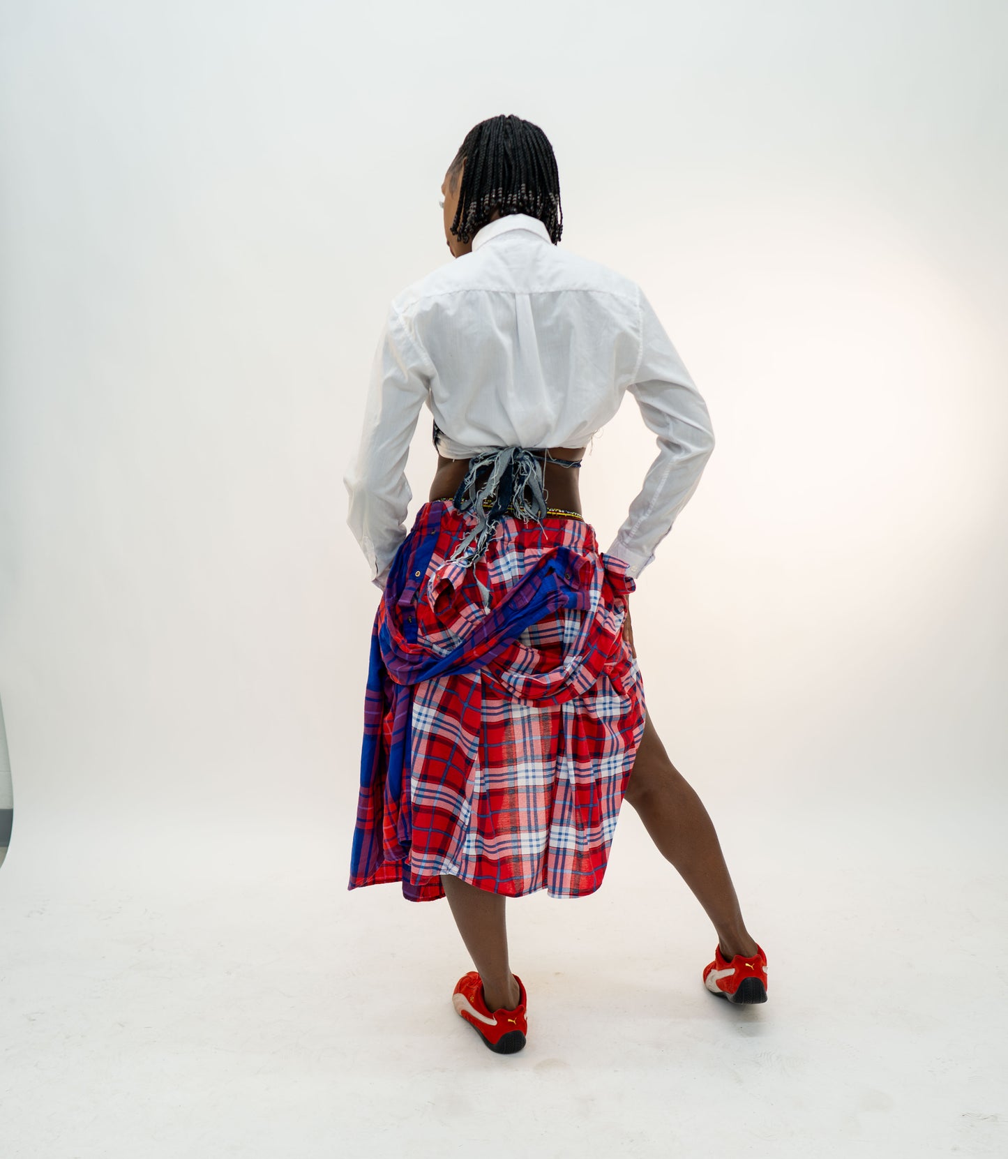 Mid-length Flannel Skirt