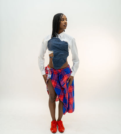 Mid-length Flannel Skirt