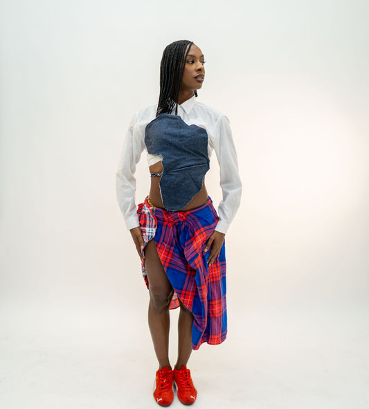 Mid-length Flannel Skirt